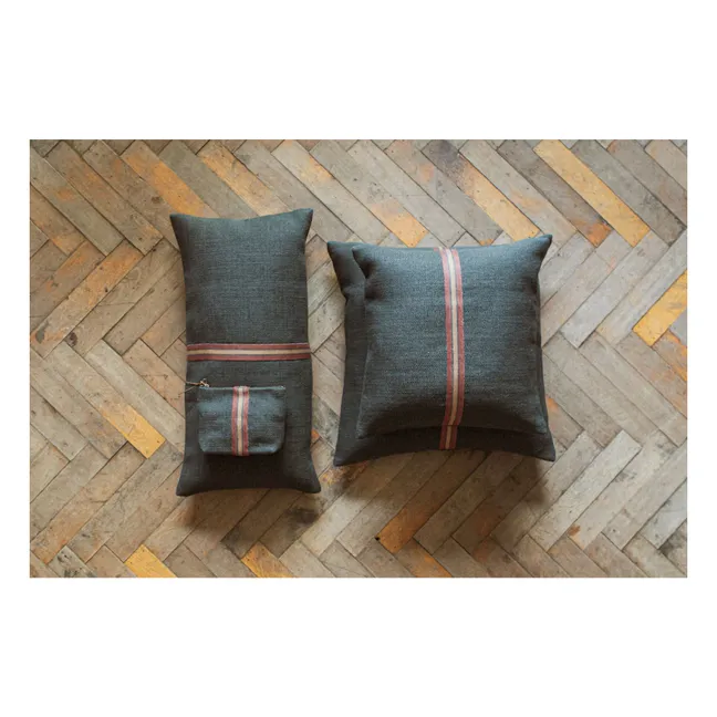 Housse de coussin Jasper | Gris anthracite