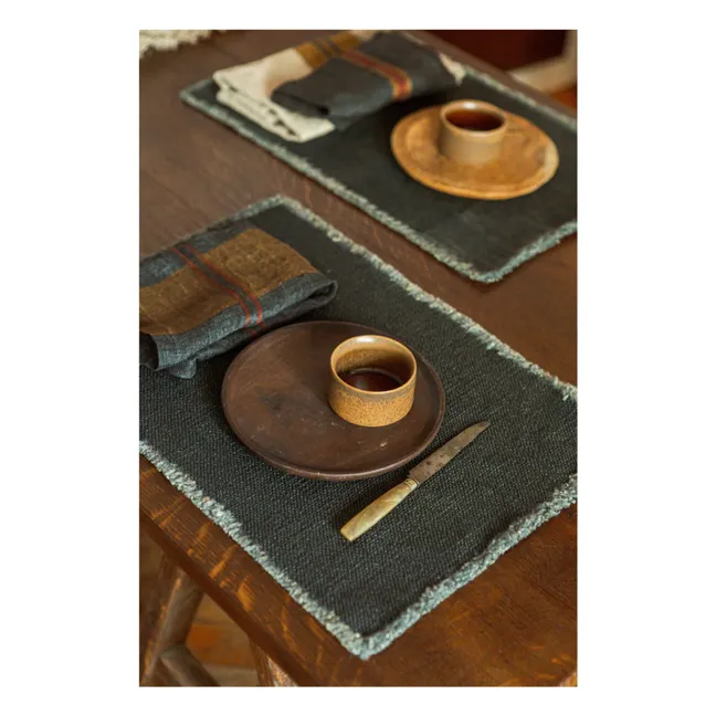 Mantel individual Jasper | Gris Antracita