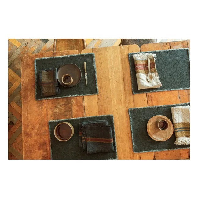 Mantel individual Jasper | Gris Antracita