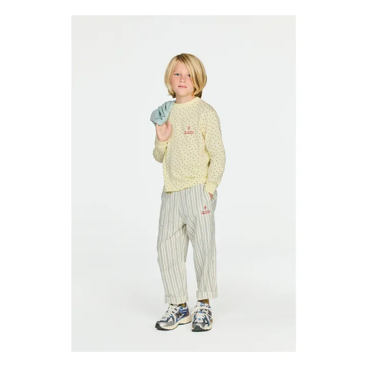 Pantalon Elephant Rayé | Ecru- Image produit n°1