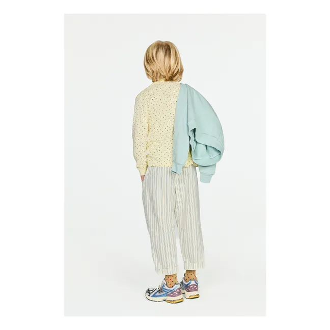 Pantalon Elephant Rayé | Ecru