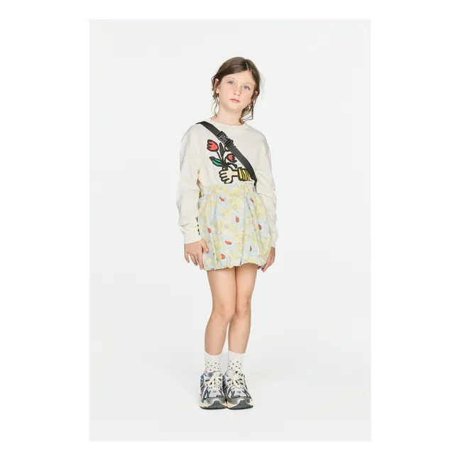T-shirt Dog Fleurs | Ecru