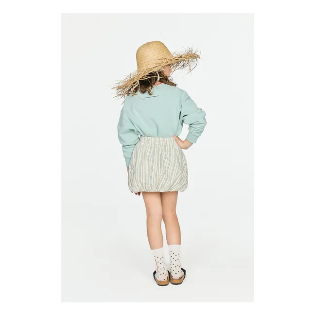 Sweat Bear Fleurs | Bleu pâle