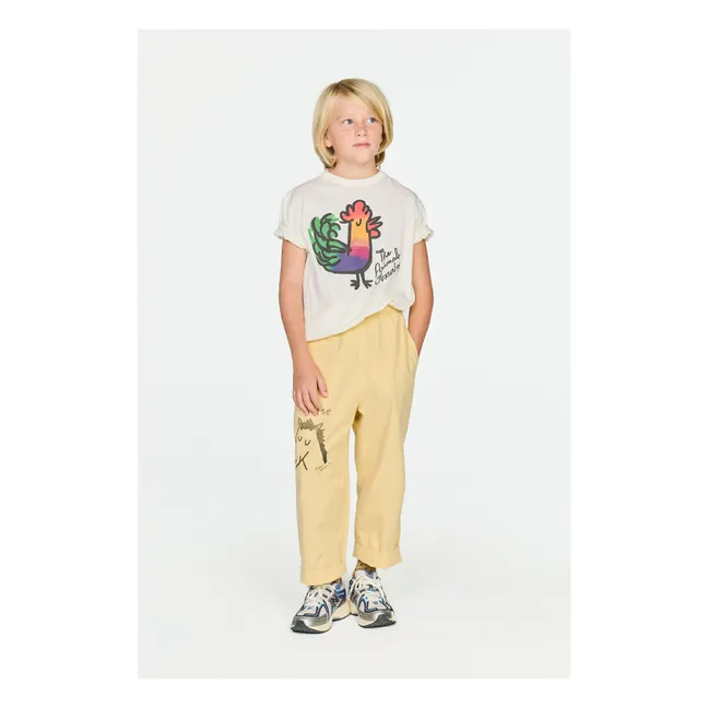 T-shirt Big Rooster Coq | Ecru
