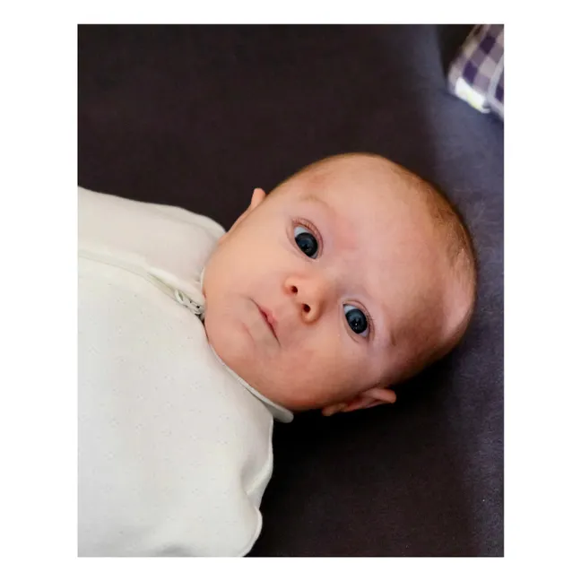 Wickelschlafsack mit Spitze | Seidenfarben