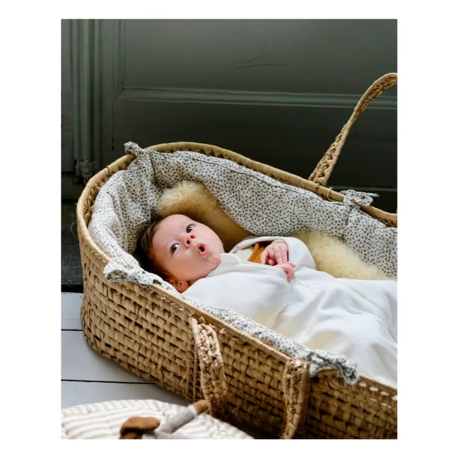 Pointelle swaddling bag | Ecru