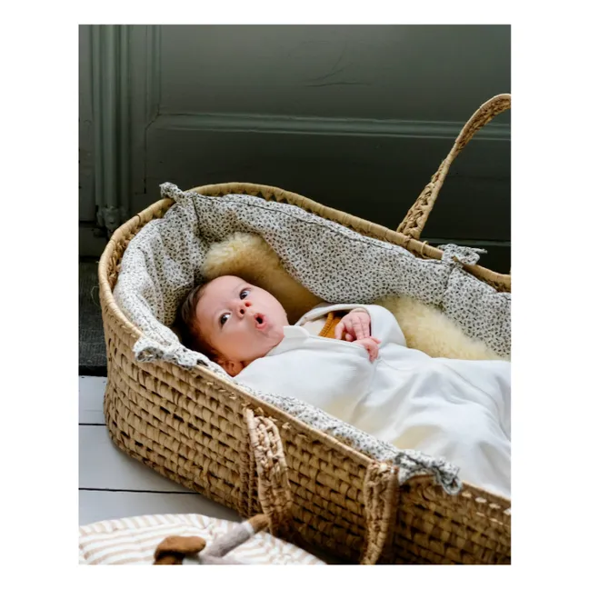 Wickelschlafsack mit Spitze | Seidenfarben