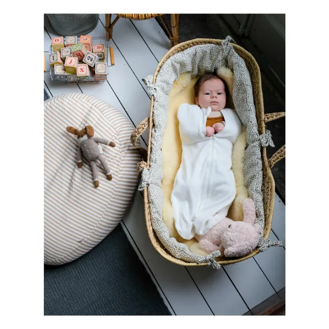 Pointelle swaddling bag | Ecru