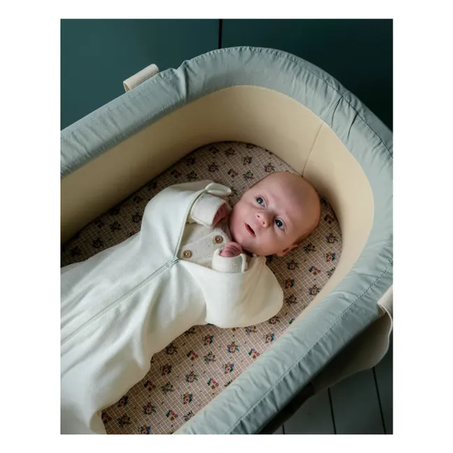 Wickelschlafsack mit Spitze | Seidenfarben