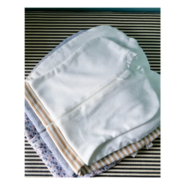 Wickelschlafsack mit Spitze | Seidenfarben