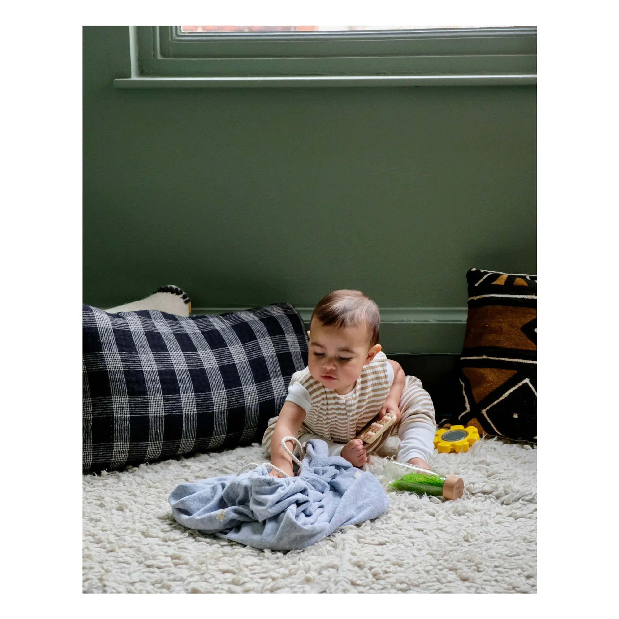 Housse pour nid bébé multi-usage | Gris chiné- Image produit n°5