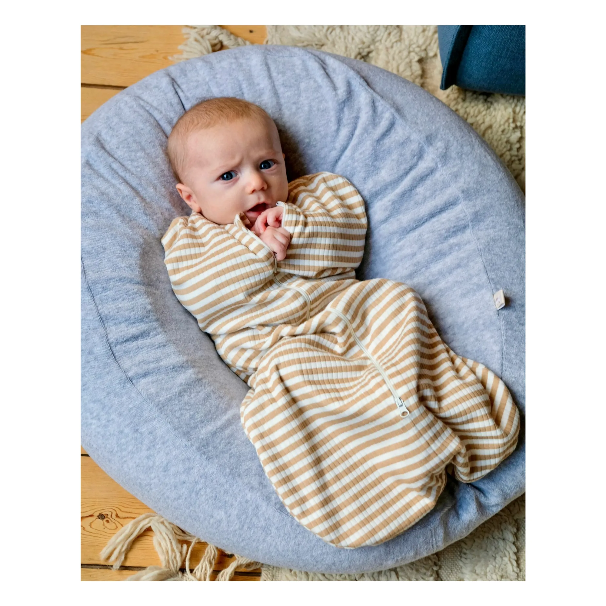 Housse pour nid bébé multi-usage | Gris chiné- Image produit n°2