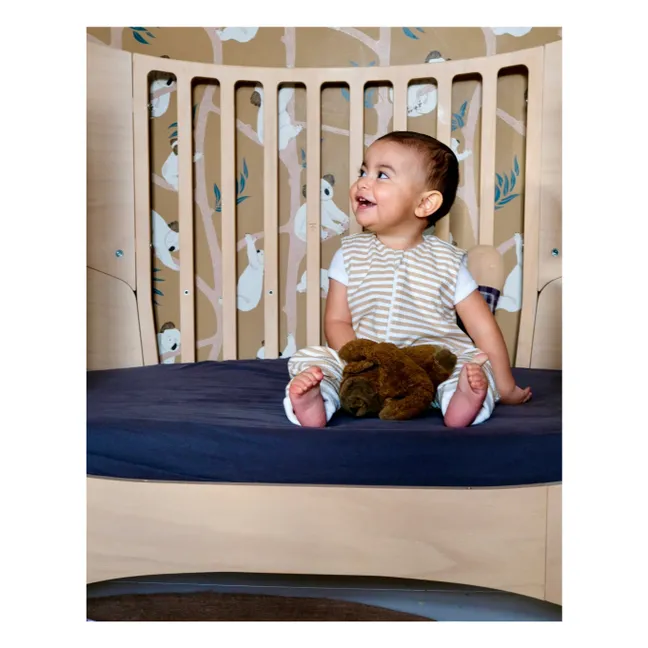 Lightweight sleeping bag with feet in organic cotton | Honey