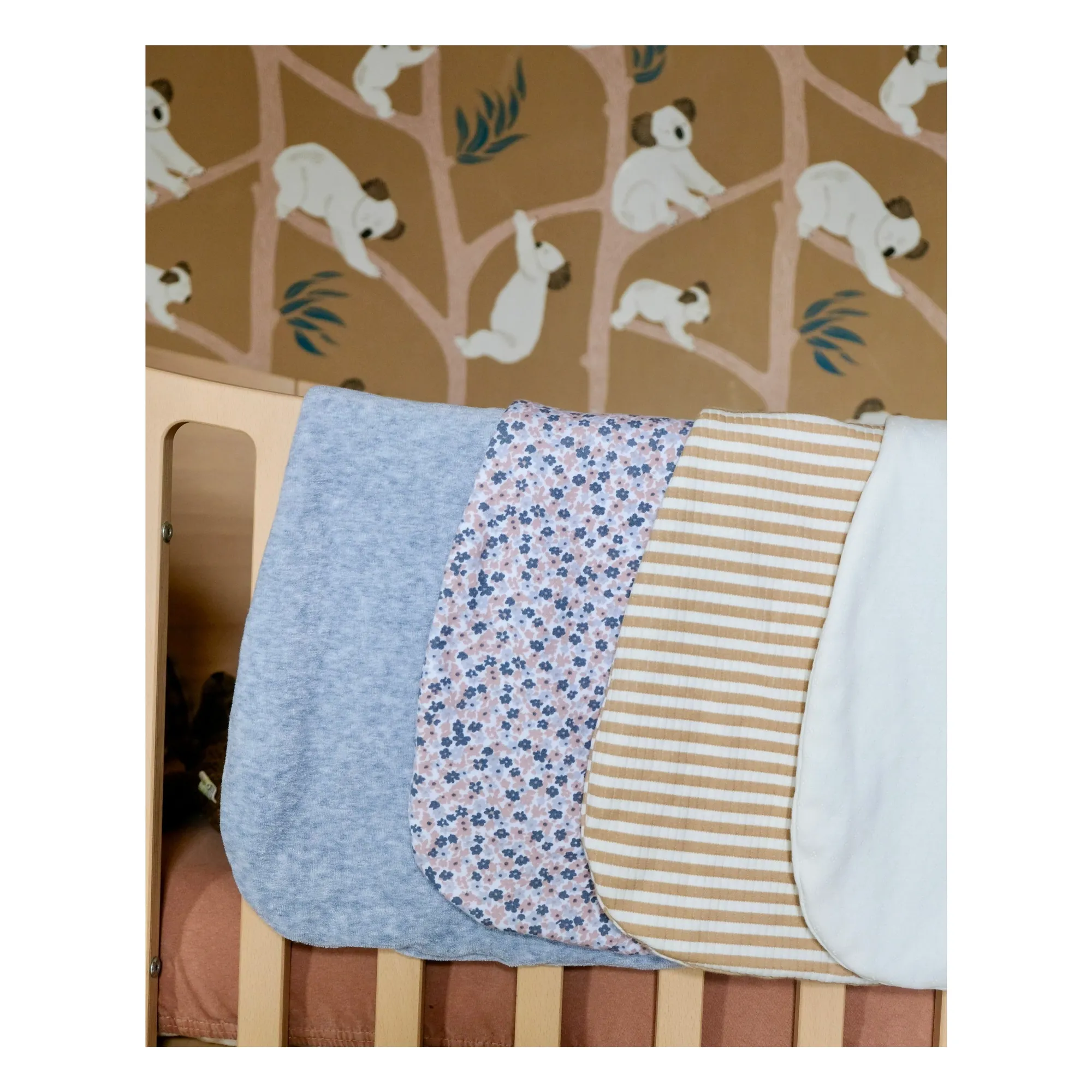 Gigoteuse d'emmaillotage en coton bio | Gris chiné- Image produit n°5