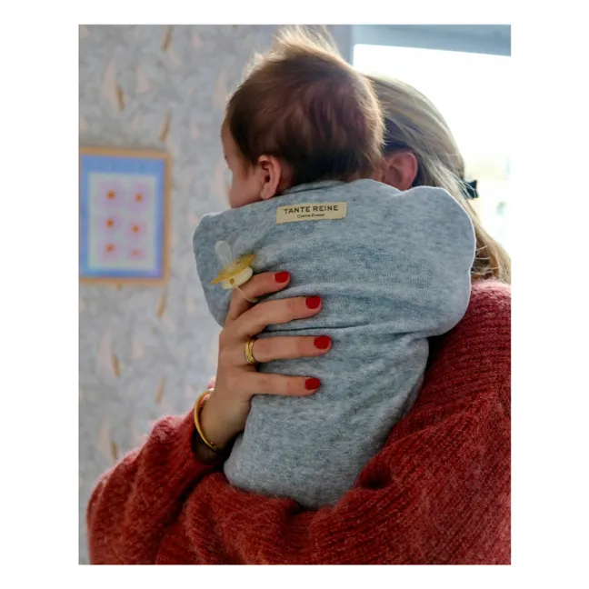 Organic cotton swaddling bag | Heather grey