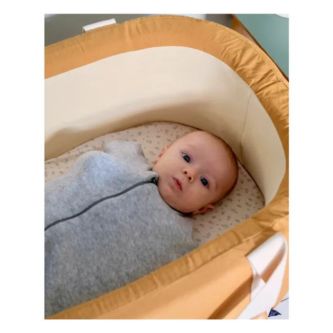 Organic cotton swaddling bag | Heather grey