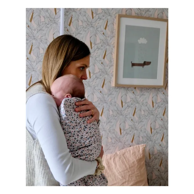 Organic cotton swaddling bag | Purple