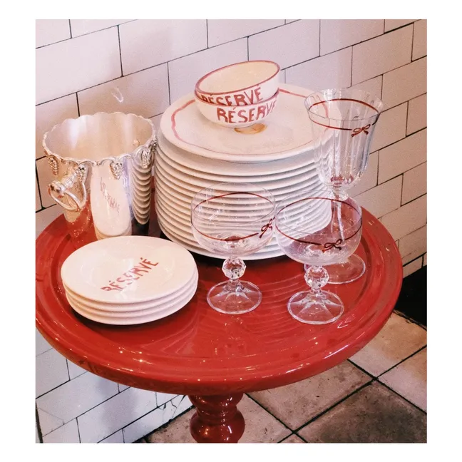 Red Bubble side table  | Red