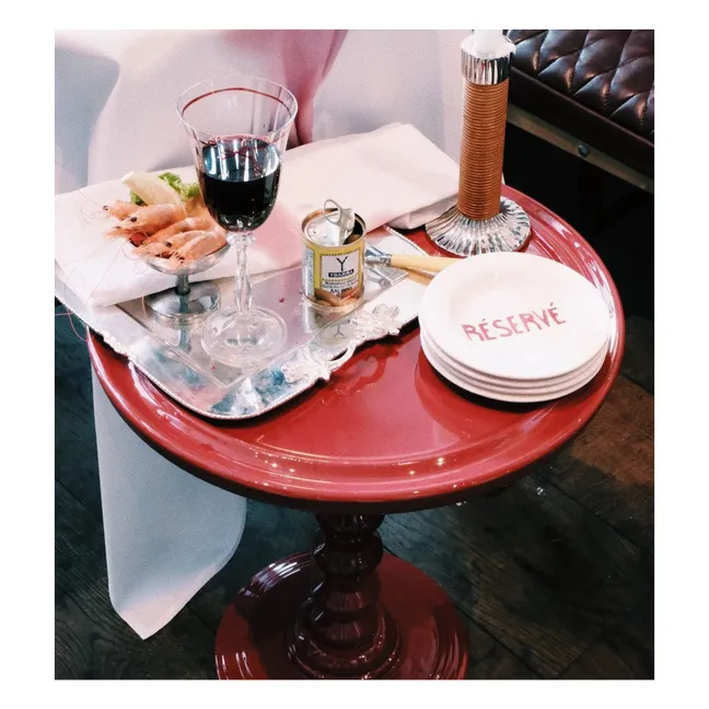 Red Bubble side table  | Red