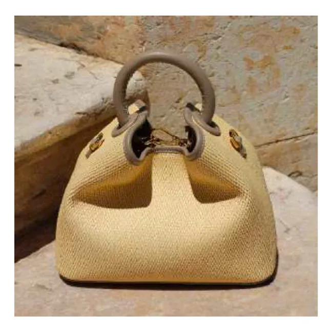 Borsa Baozi in rafia | Naturale