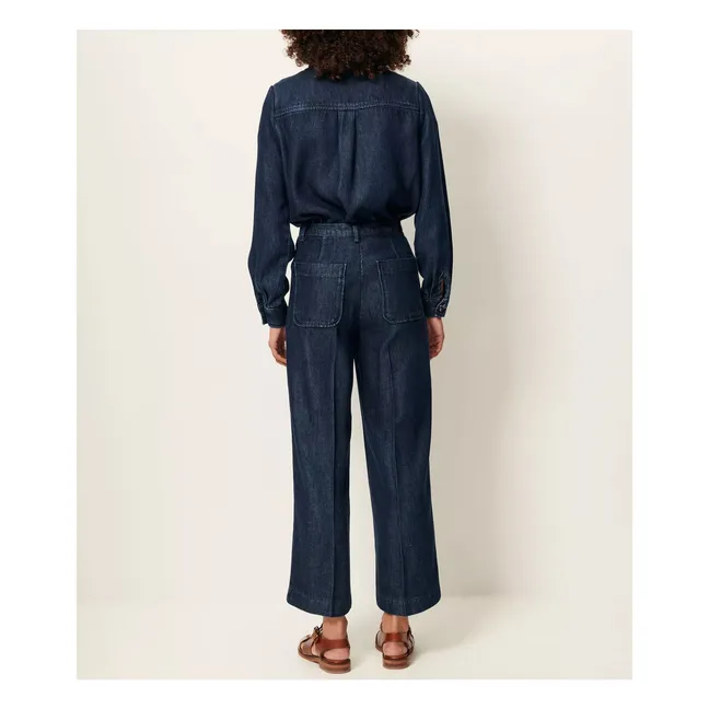Chemise Theo | Bleu indigo