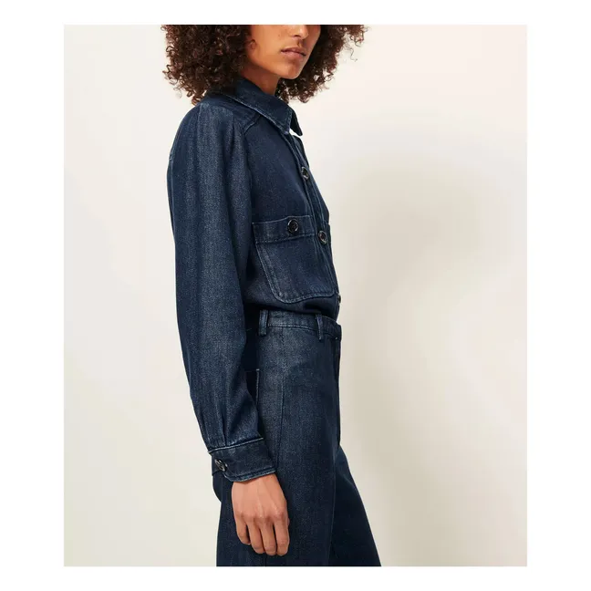 Chemise Theo | Bleu indigo