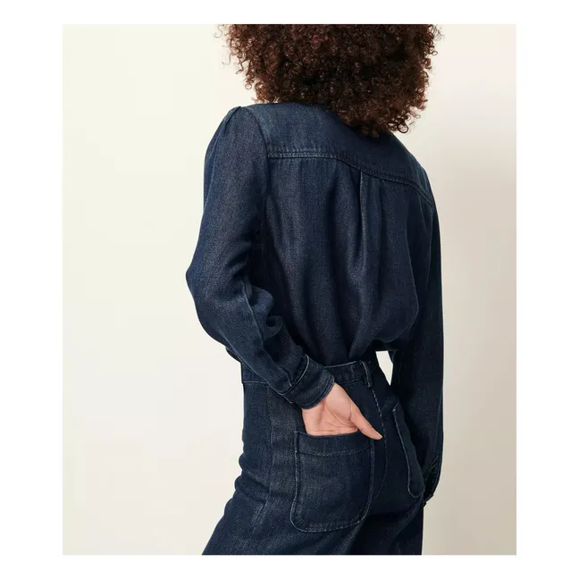 Chemise Theo | Bleu indigo