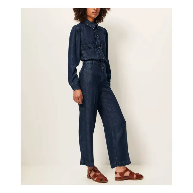 Chemise Theo | Bleu indigo