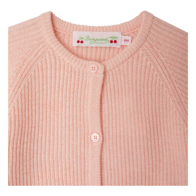 Giusto Strickjacke Wolle | Pfirsichfarben