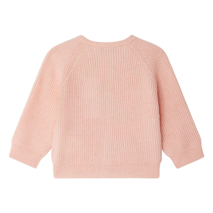 Cardigan Giusto Laine | Rose pêche- Image produit n°1