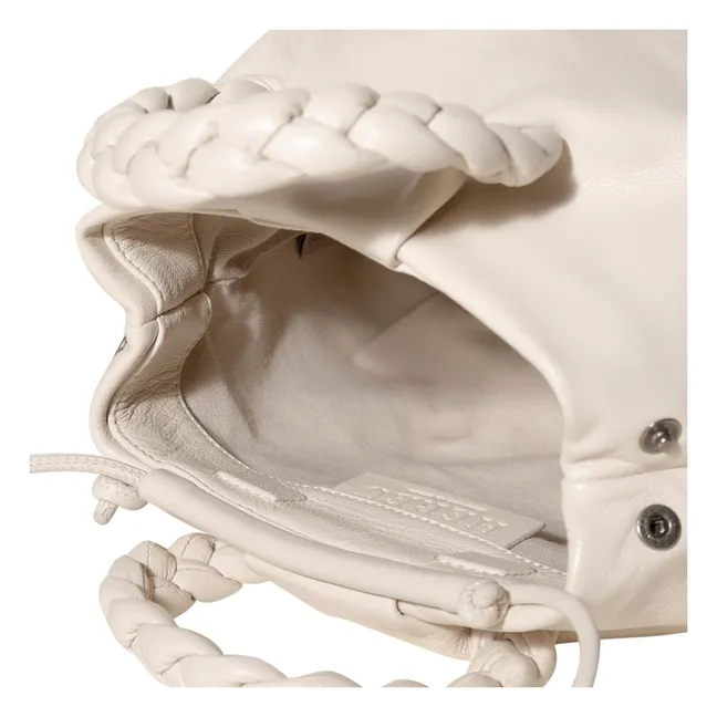 Bolso Bomber Blando Brillante | Crema
