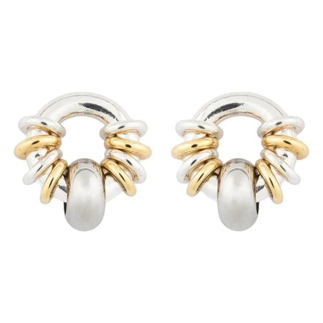 Boucles d'Oreilles Klik Donut Baby | Argenté