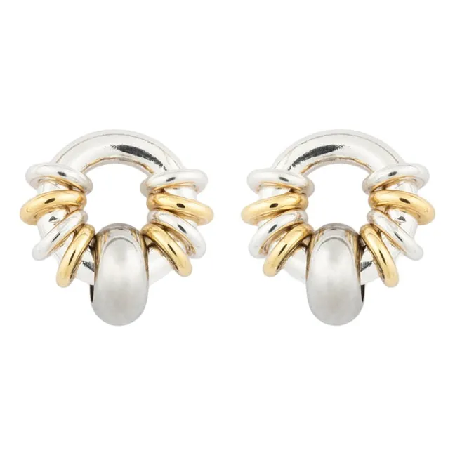 Pendientes Klik Donut Baby | Plateado