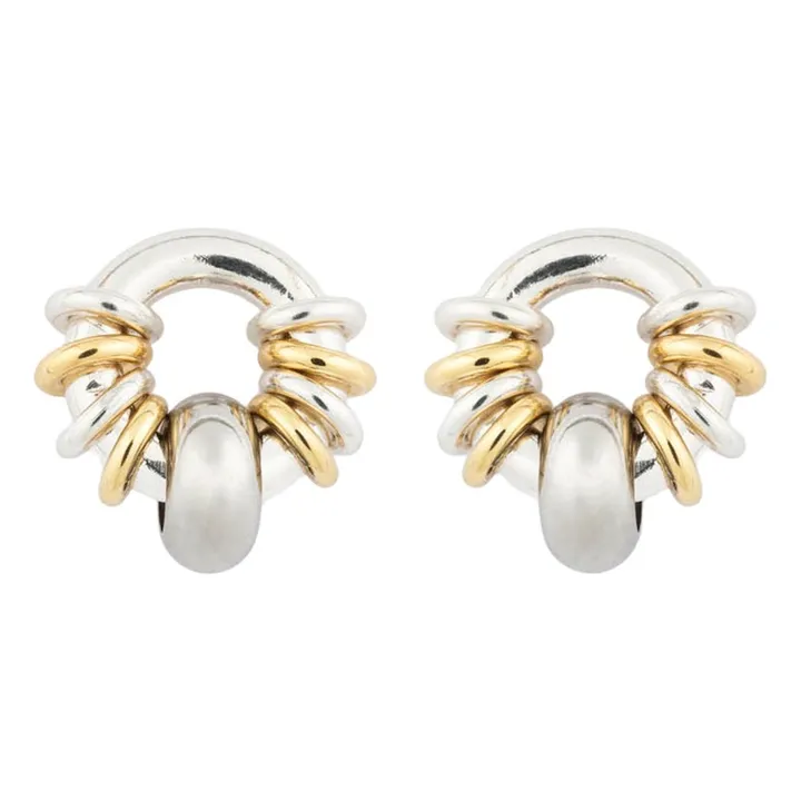 Boucles d'Oreilles Klik Donut Baby | Argenté- Image produit n°0