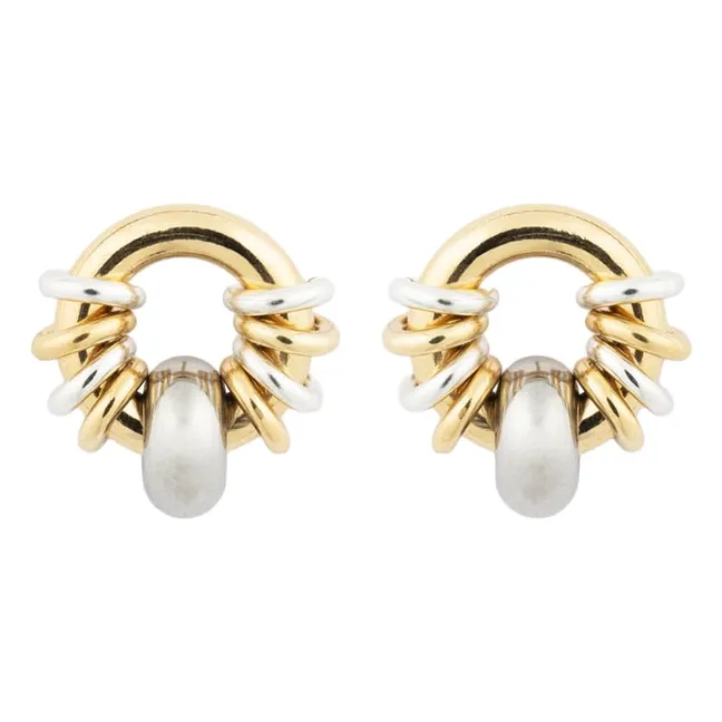 Boucles d'Oreilles Klik Donut Baby | Doré
