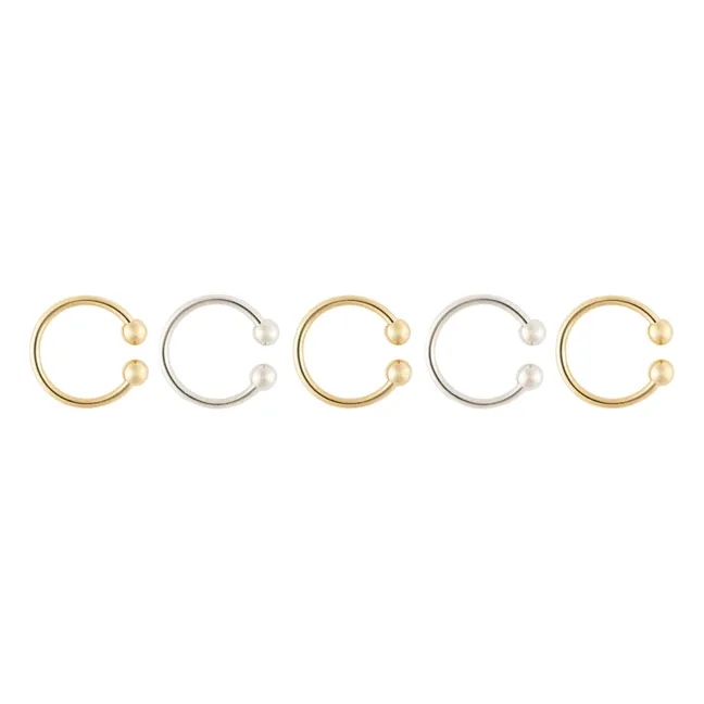 Lot de 5 Earcuff ISIS | Doré/Argenté