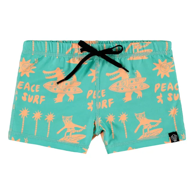 Short de Bain Anti-UV Yaguah Catback Fibres Recyclées | Vert