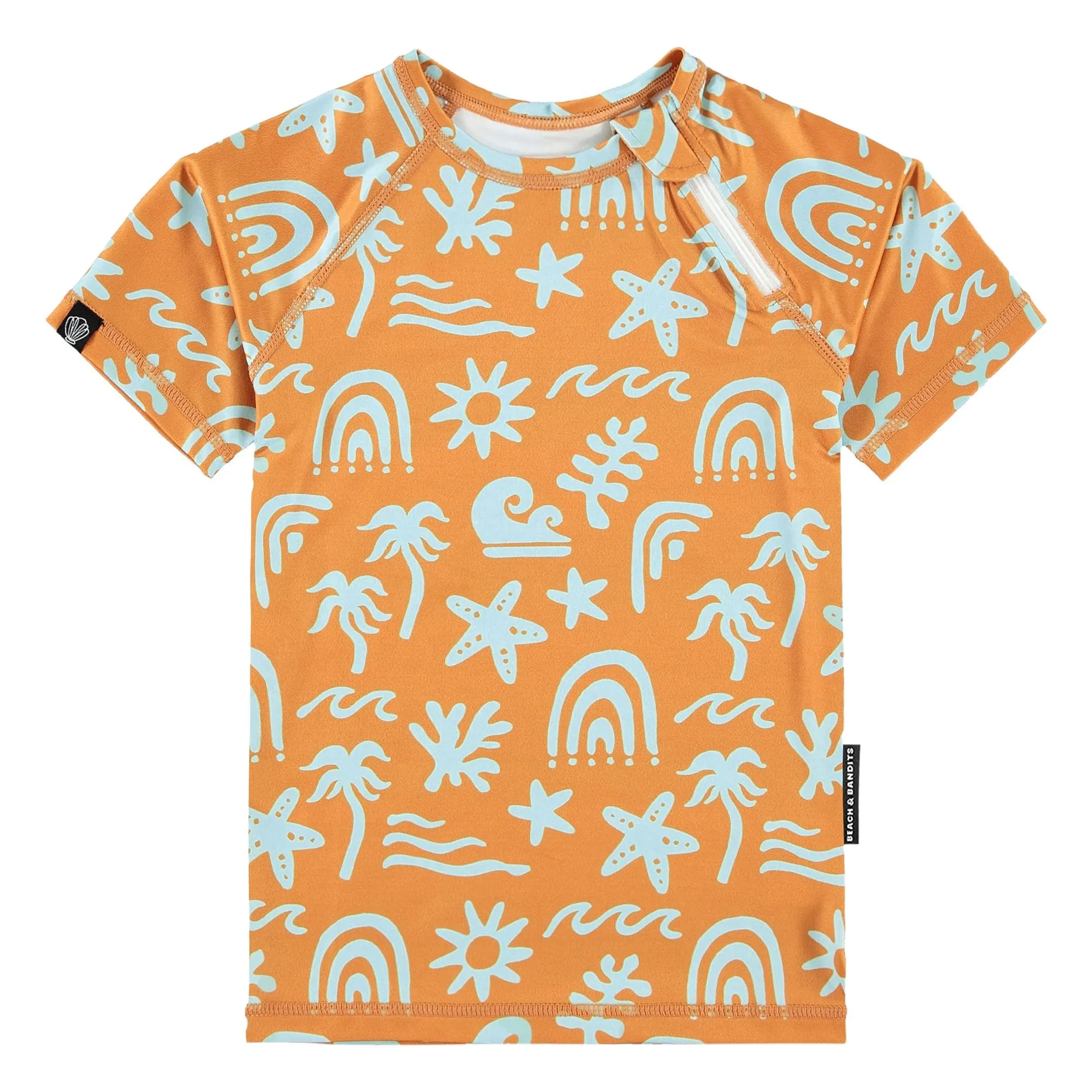 T-shirt Anti-UV Tropical Vibes Fibres Recyclées | Orange- Image produit n°0
