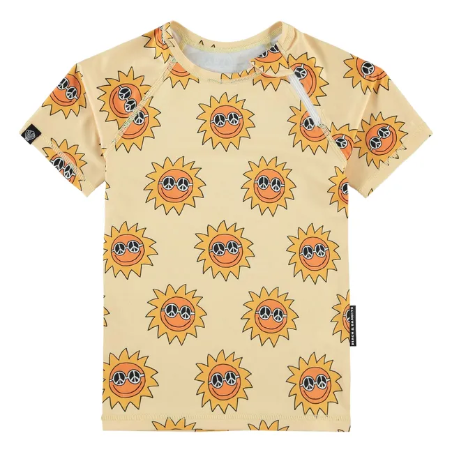 Spread Peace Anti-UV T-shirt Recycled fibers | Yellow