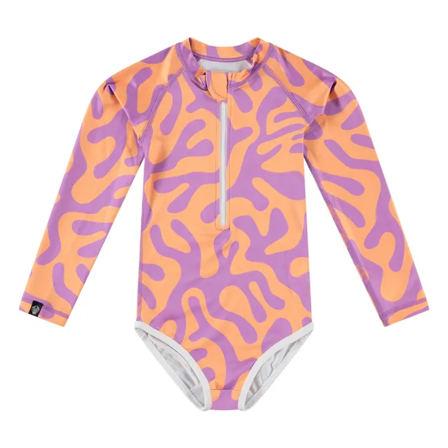 Maillot de Bain Anti-UV Coral Reef Fibres Recyclées | Corail