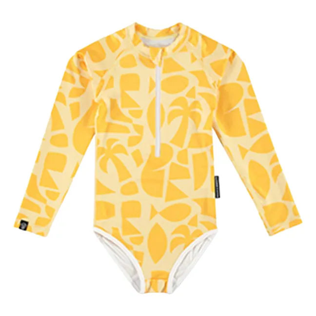 Maillot de Bain Anti-UV Beach Fibres Recyclées | Jaune