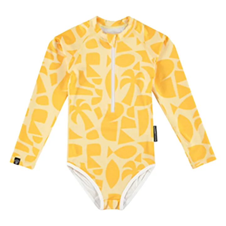 Maillot de Bain Anti-UV Beach Fibres Recyclées | Jaune- Image produit n°0