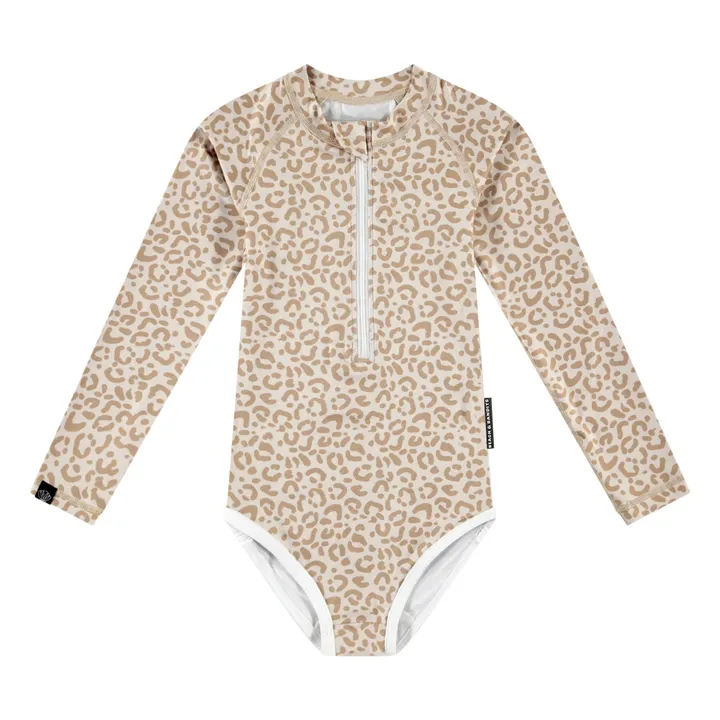 Maillot de Bain Anti-UV Smiley Fibres Recyclées | Beige- Image produit n°0