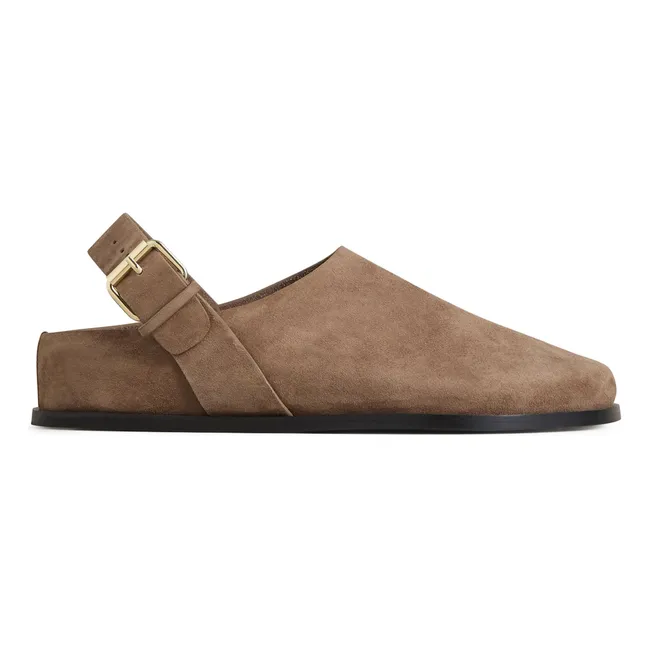 Zuecos Louis de ante | Beige