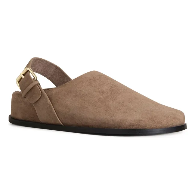 Zuecos Louis de ante | Beige