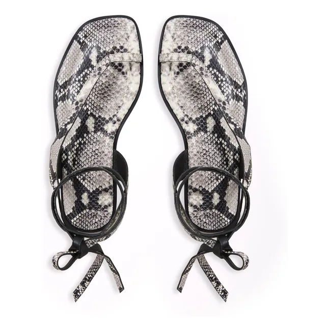 Sandales Heidi Snake | Gris