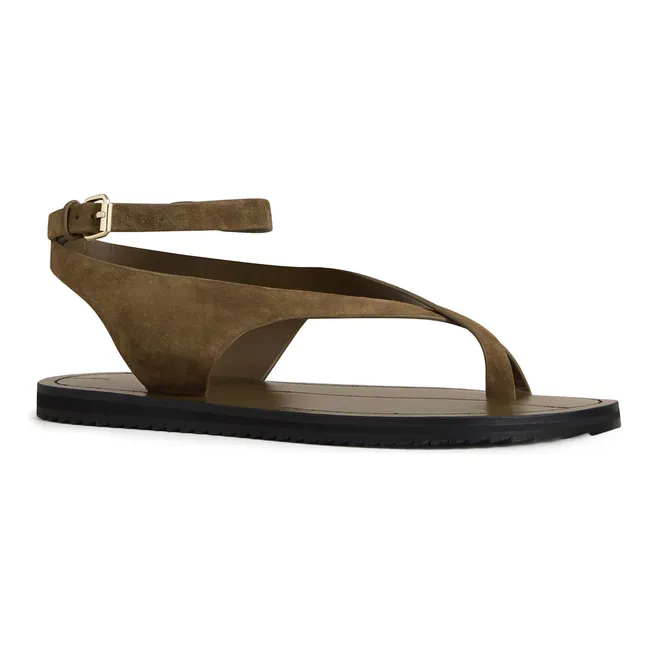 Millar Suede Sandalen | Khaki