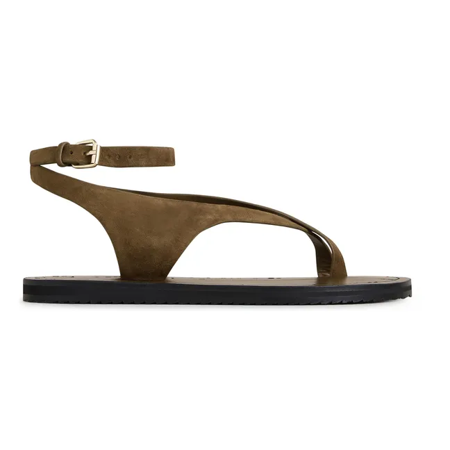 Sandalias Millar Suede | Verde Kaki