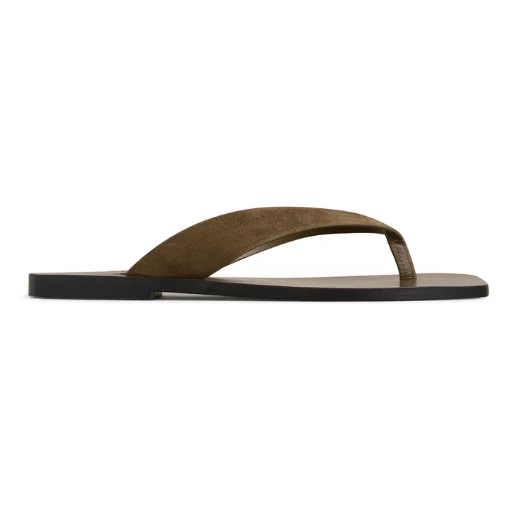 Sandales Kinto Suede | Vert kaki- Image produit n°0