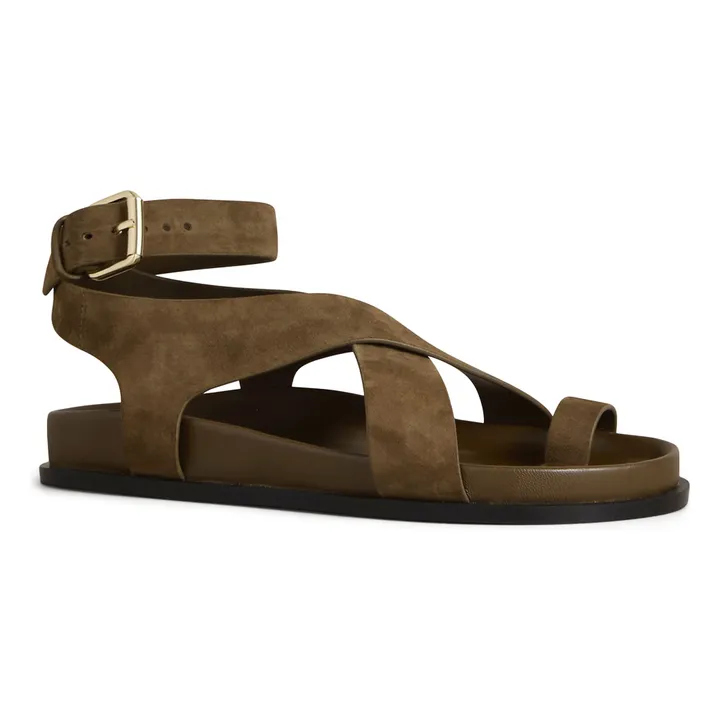 Sandalias Jalen Suede | Verde Kaki- Imagen del producto n°2